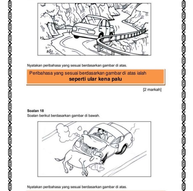 Soalan Peribahasa Berdasarkan Gambar - Kecemasan o