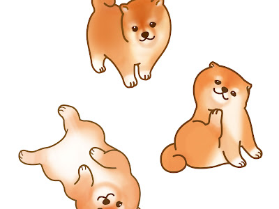 子犬 柴犬 可愛い イラスト 187076