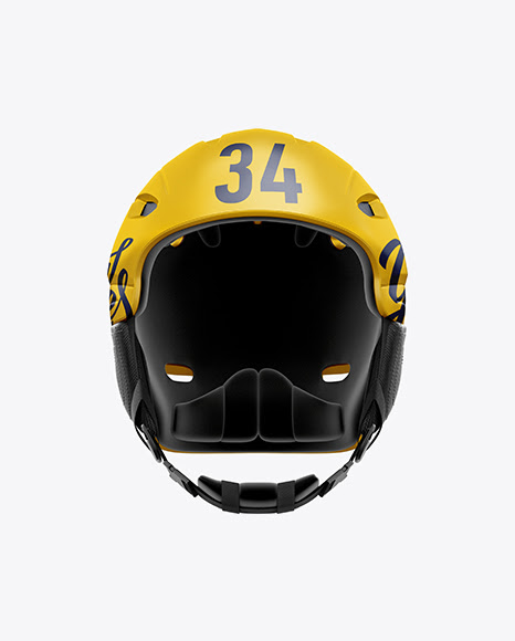 Download Free Ski Helmet Mockup - Front View (PSD)