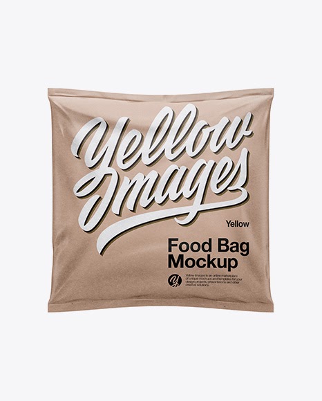 Kraft Food Bag PSD Mockup