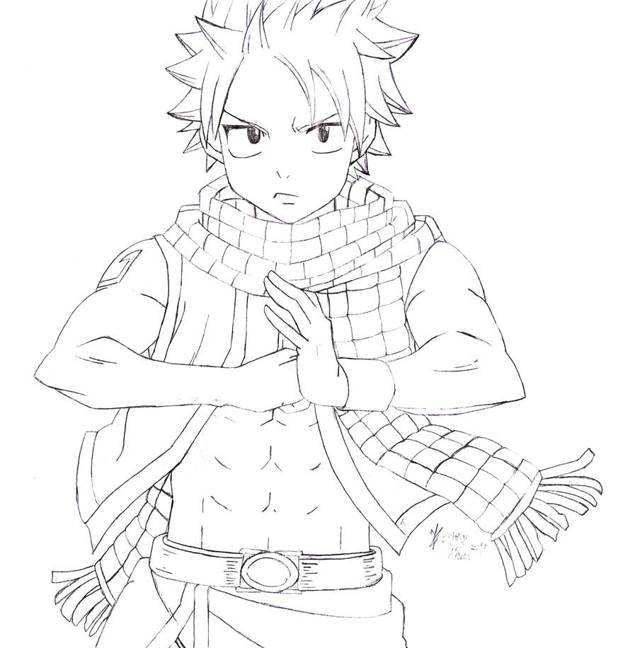 Manga Natsu Coloring