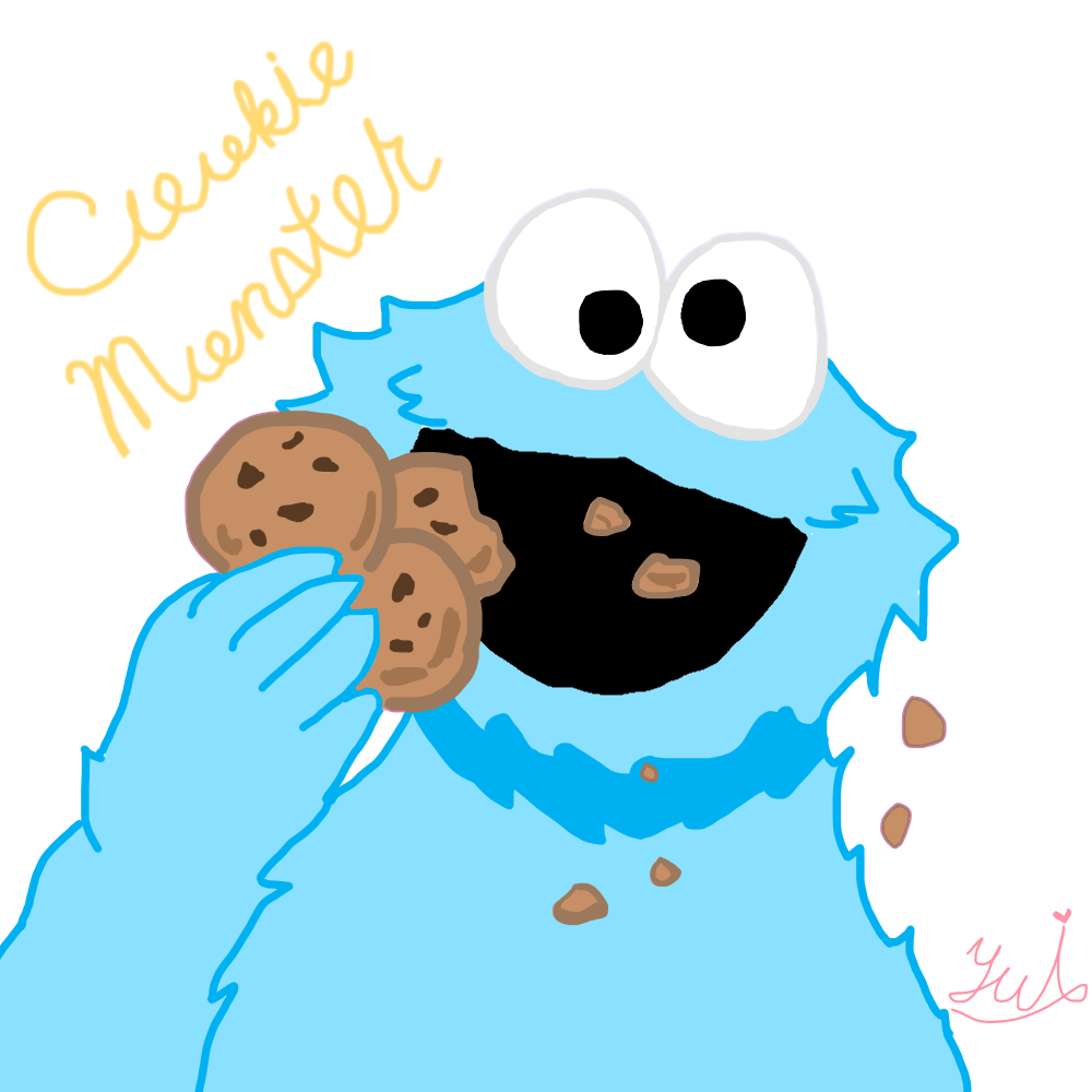 最高の動物画像 エレガント可愛い クッキーモンスター