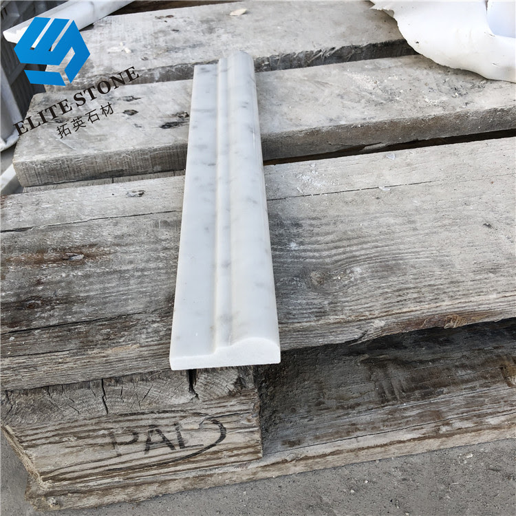 A chair rail this high often has a plate rail installed at its top. Italy Marble Bianco Cararra Chair Rail For Home Decoration Polished Cararra White Marble Chair Rail Liner Moulding Buy High Quality Chair Rail Wall Molding White Bianco Carrara Marble Moulding White Marble Chair Trim