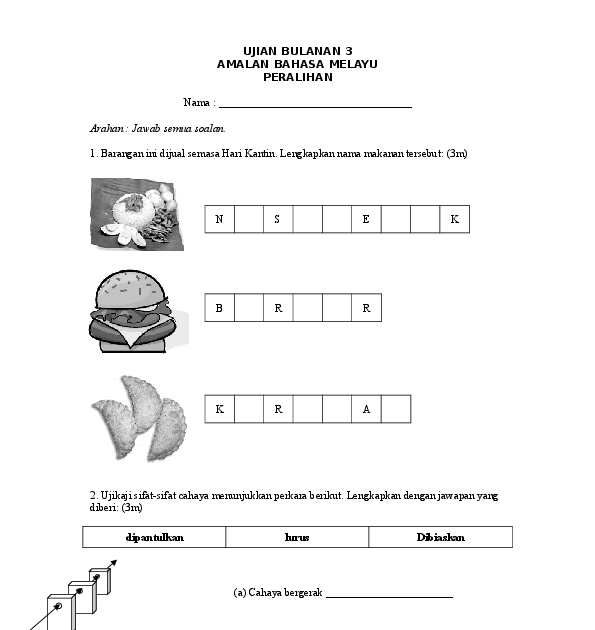 Soalan Amalan Bahasa Melayu Peralihan - Selangor u