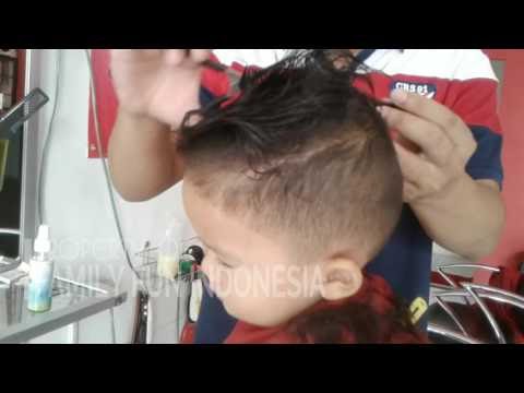 Panas POTONG  RAMBUT  ANAK  LAKI LAKI KEREN Anak  Kecil Potong  