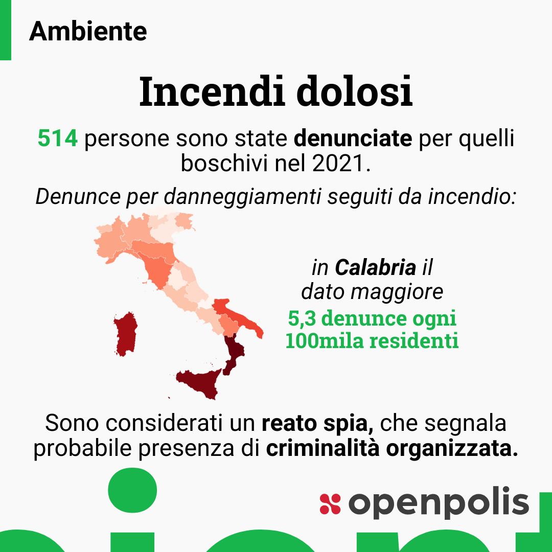 Incendi, la criminalità ostacola la lotta ai cambiamenti climatici