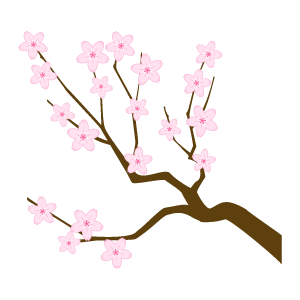 最高桜の 枝 イラスト アニメ画像