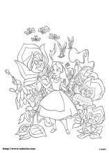 The white rabbit and the clock. Alice In Wonderland Coloring Pages On Coloring Book Info