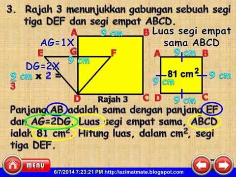 AZIMAT MATEMATIK: MATEMATIK UPSR : DUA DIMENSI. MENCARI 