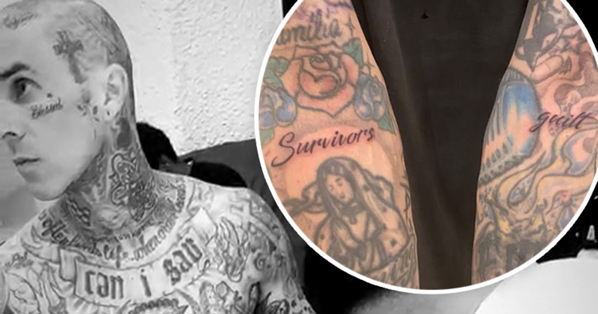 Travis Barker Tattoos Meaning : Travis Barker Debuts K Tattoo On Arm