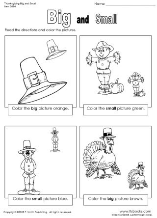 Big And Small Worksheets Pdf រ បភ ពប ល ក Images