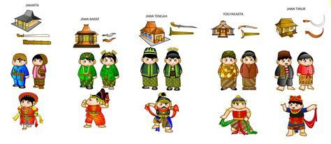 Pakaian Adat Vector Traditional Clothes Betawi  Jakarta 