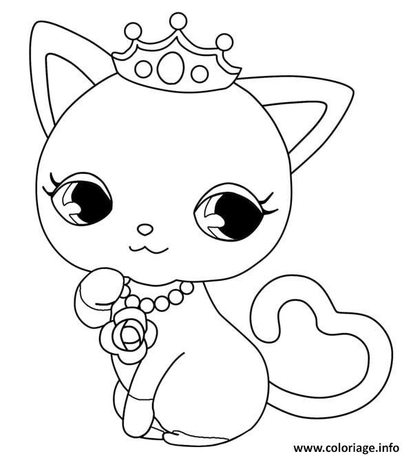 Coloriage Chien Et Chat Kawaii Get Images