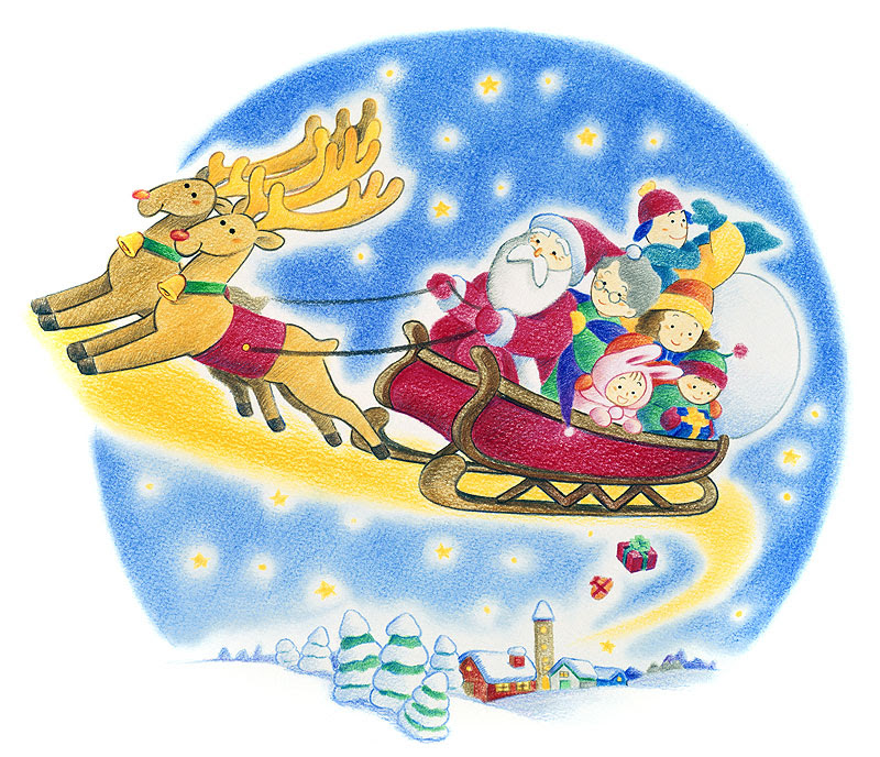 かわいいディズニー画像 ベスト50 クリスマス イラスト サンタ そり