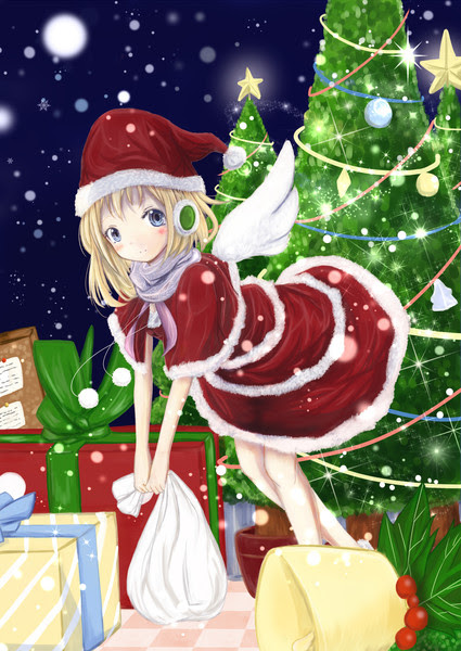 動物の画像について 心に強く訴えるサンタ クリスマス イラスト 女の子