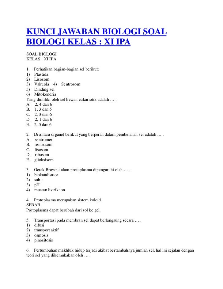 Contoh Jurnal Biologi Sel - Contoh O
