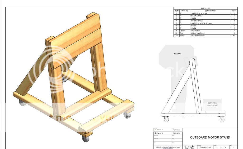 how to build a wooden boat motor stand ~ jamson