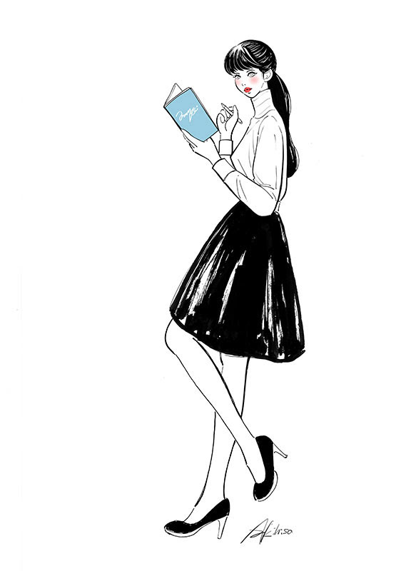 驚くばかり本 読む 女の子 イラスト 無料イラスト集