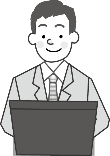 アニメ画像について 50 会社員 イラスト 白黒