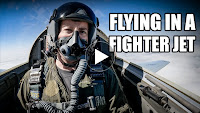 Flying in a fighter jet