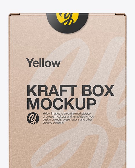 Download Kraft Spaghetti Pasta Box Mockup - Kraft Box With Pasta Mockup Front View In Box Mockups On Yellow