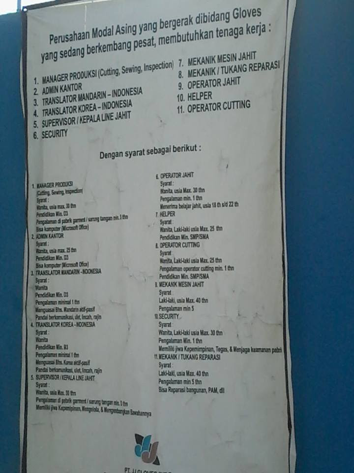 We did not find results for: Lowongan Kerja Pabrik Garmen Loker Ukm Klaten