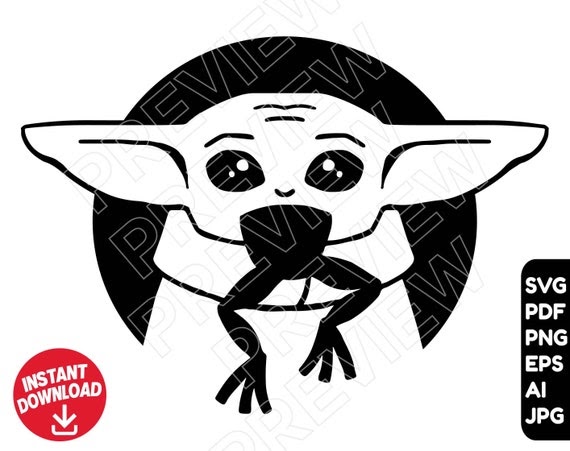 Download Free 310 Baby Yoda Layered Svg Free SVG PNG EPS DXF File for Cricut, Silhouette and Other Machine