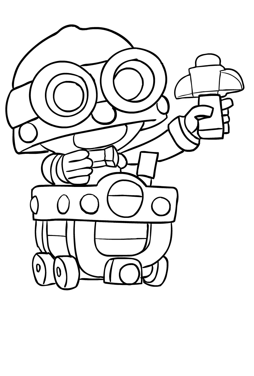 Beautiful Brawl Star Coloring Pages Sugar And Spice - coloriage brawl stars carl