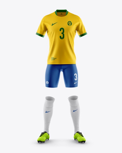 Download Men's Soccer V-Neck Jersey Mockup - Front View - Men's ...