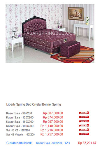 Tipe spring bed sorong bigland. Daftar Harga Liberty Harga Spring Bed Termurah Di Indonesia