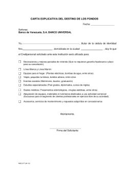 Bancaria Modelo De Carta Explicativa - Modelo de Informe