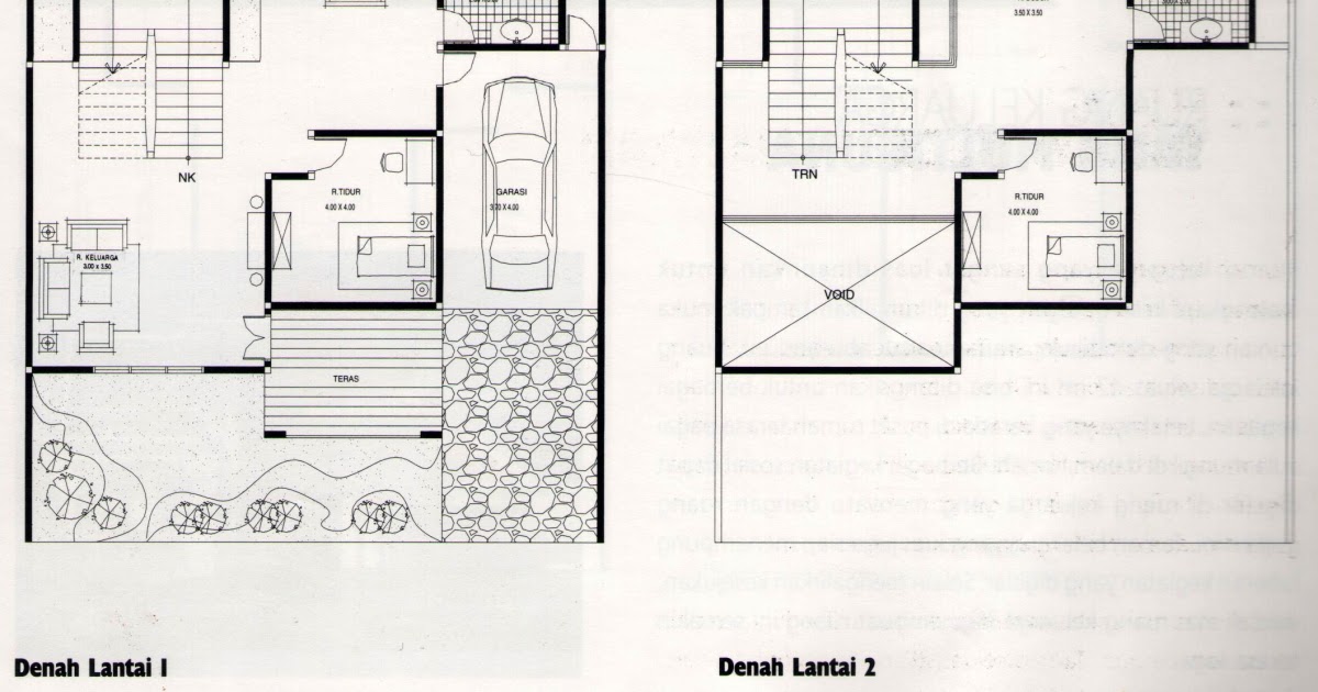 Desain Rumah Minimalis Type 45 Dua Lantai - Contoh Sur