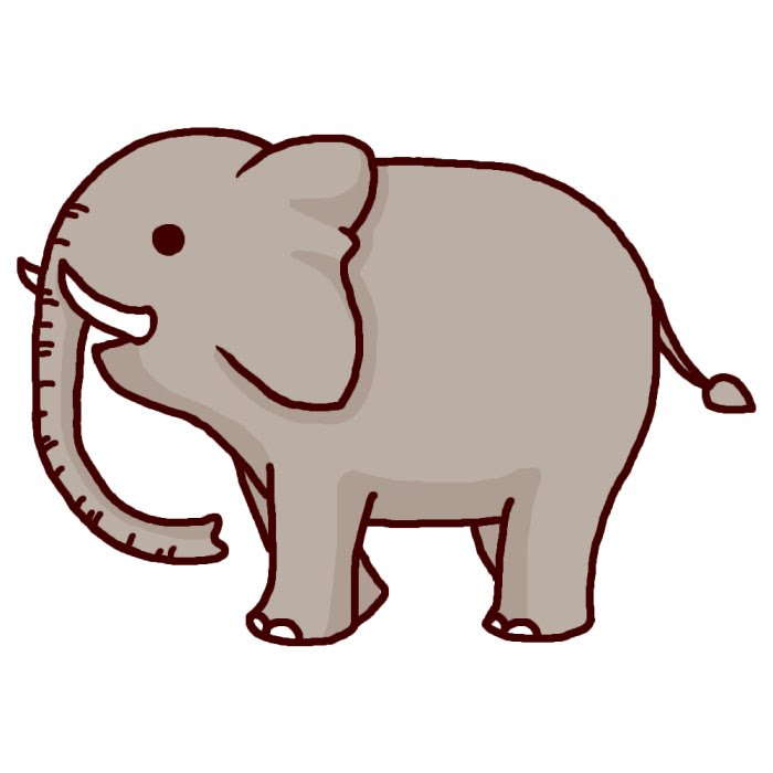 トップ100象 イラスト 無料 最高の動物画像