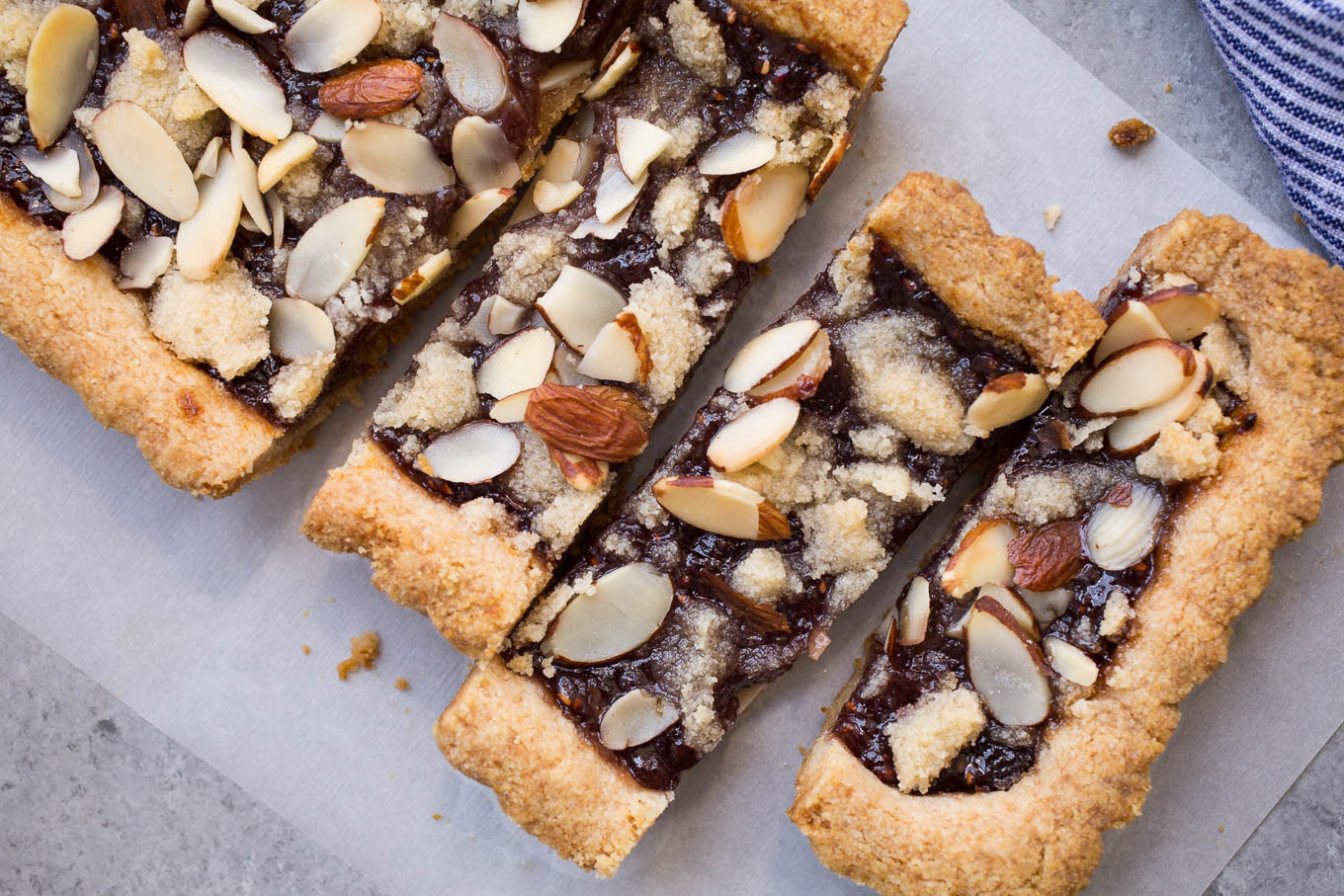 Hungarian tart (krummel tert) i s a delicate biscuit (cookie) like treat (similar to short crust pastry) spread with jam & finished off with a crumbly top layer. Almond Jam Tart Gluten Free Vegan Salted Plains