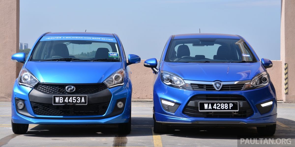 Perodua Axia Vs Proton Iriz - Gong Shim i