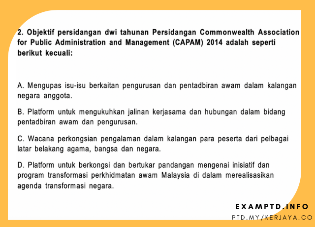 Contoh Soalan Exam Pengetahuan Am - Selangor r