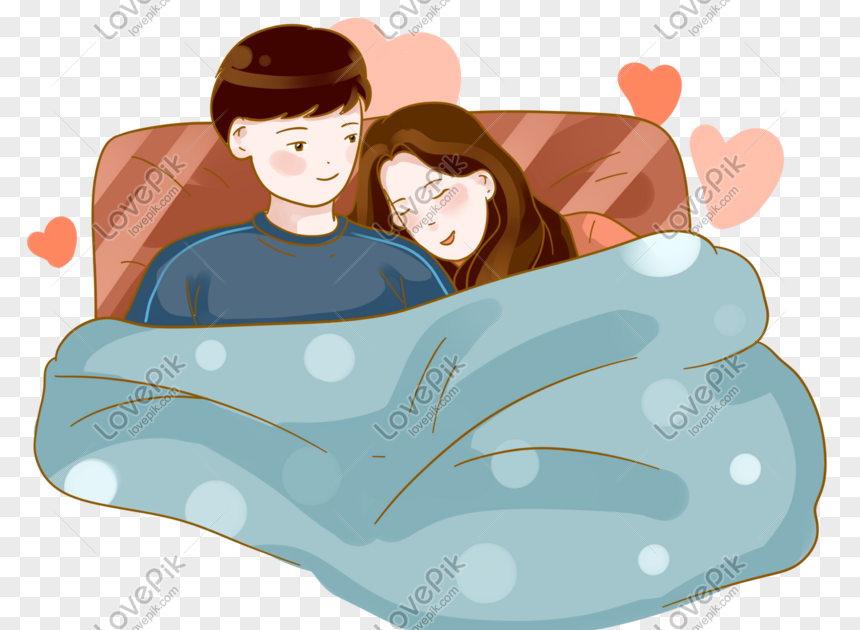 Tidur Berpelukan  Romantis Kartun  Doni Gambar