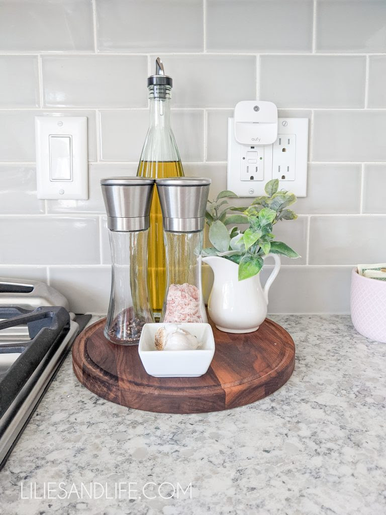 Kitchen counters (questions and answers). How To Decorate Your Kitchen Countertops Lilies And Life Interior Decorating Blog Home Decor Diy