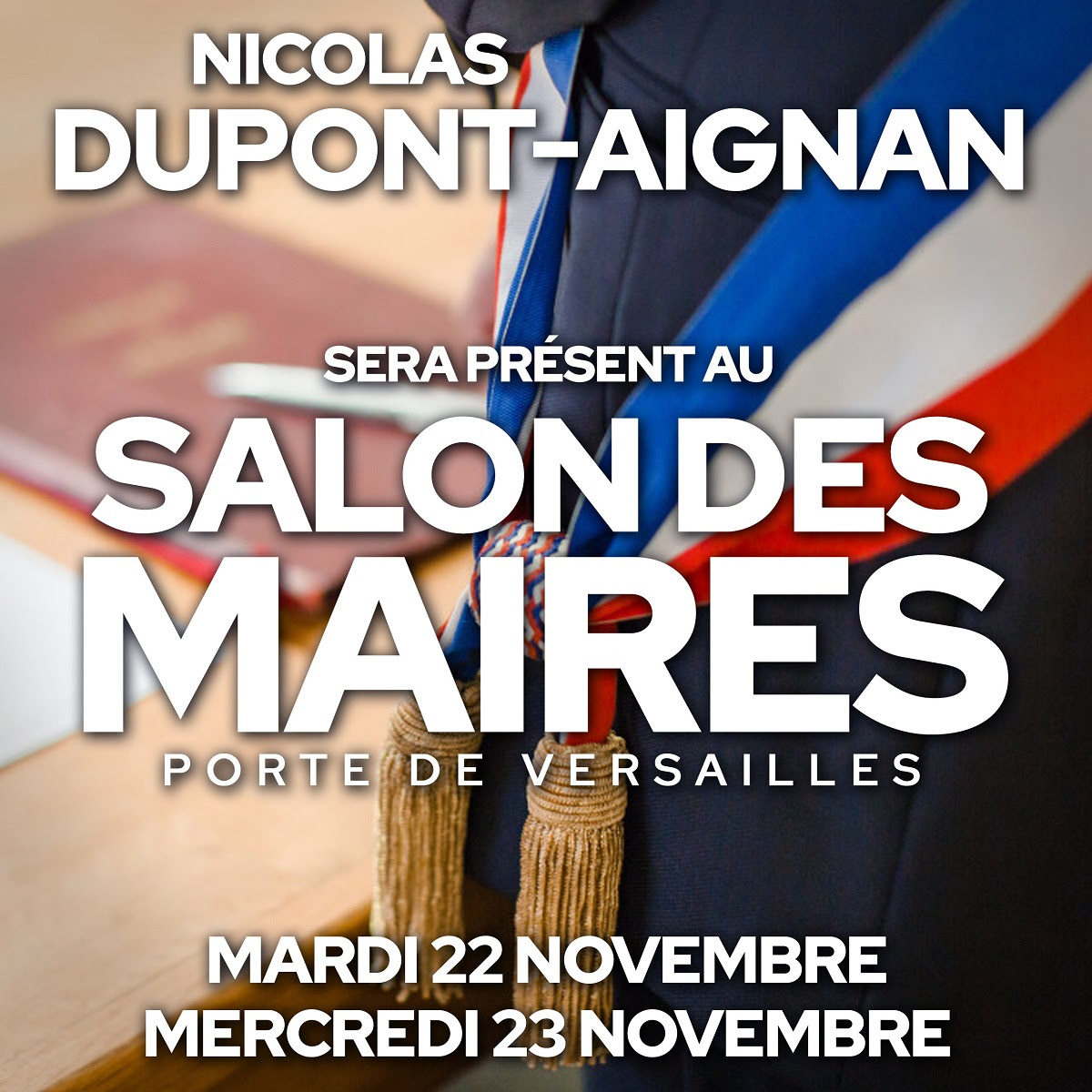 NDA sera présent au Salon des Maires à Paris Porte de Versailles