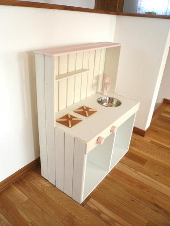 おままごと キッチン Diy カラーボックス Kitchin