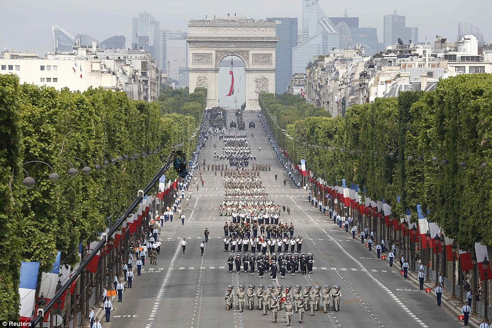 President Hollande used his annual Bastille Day television address to urge Israel to open talks with Hamas and bring an end to violence in Gaza  