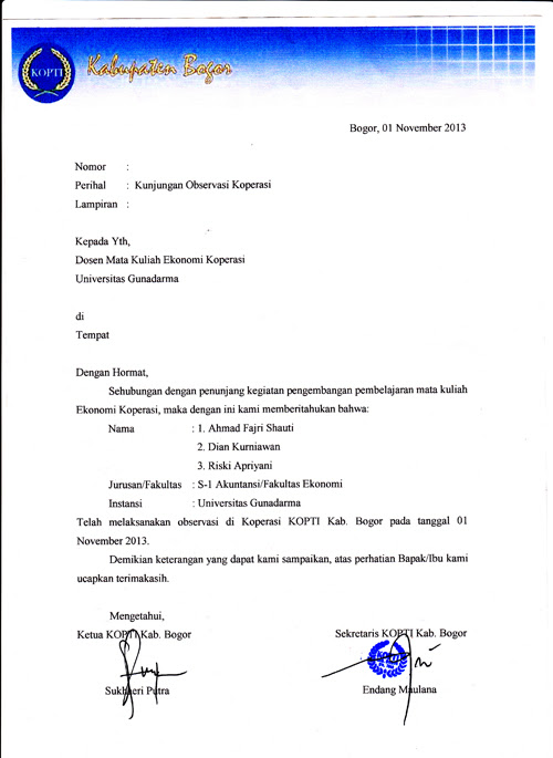 Contoh Laporan Observasi Dan Wawancara - Hontoh