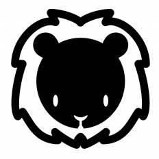 ベストフリー シルエット ライオン イラスト 美しい花の画像