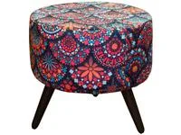 Puff Decorativo Redondo Mandala Alegria