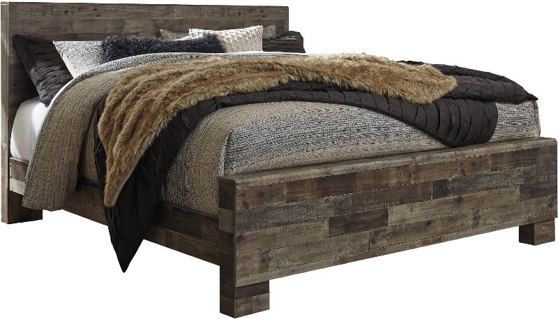 This collection includes one king bed set, two nightstands, and one dresser with. Modern Farmhouse Rustic King Size Bed Broadmore Rc Willey