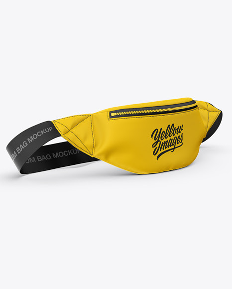 Download Free Bum Bag Mockup - Front Half-Side View (PSD)