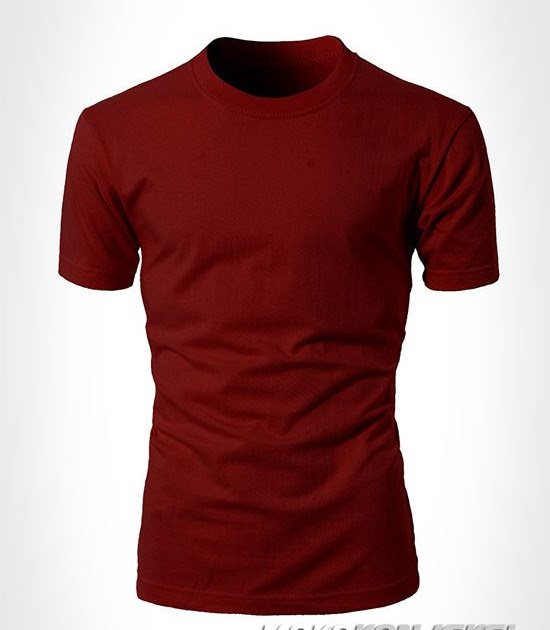 Download Kumpulan gambar untuk Belajar mewarnai: Gambar Kaos Polos Depan Belakang Warna Merah Maroon