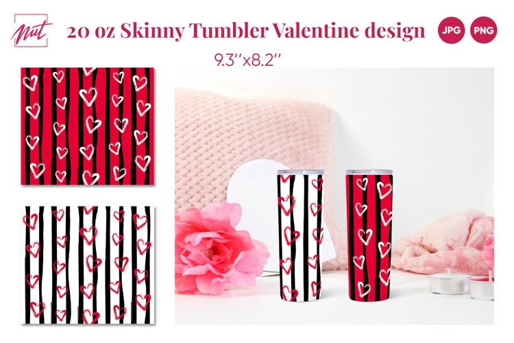 Download Romantic Tumbler Sublimation Design SVG File