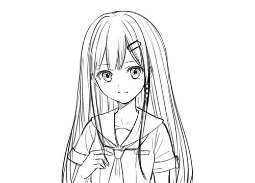 ロングヘア ストレート イラスト Borahan Kuchis