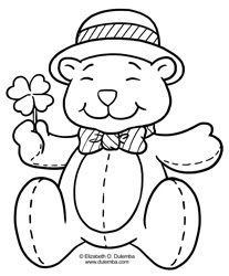 dulemba coloring page tuesday  st patty's day 2012